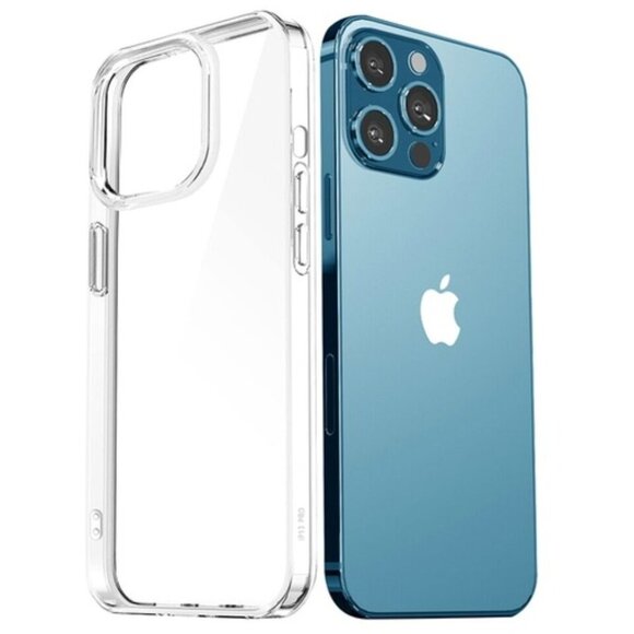 Clear Case For iPhone 13 Pro 2x tempered glass screen protector - Picture 3 of 5